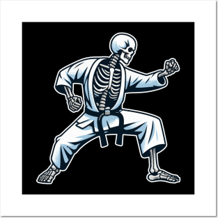 karatedo skeleton Posters and Art